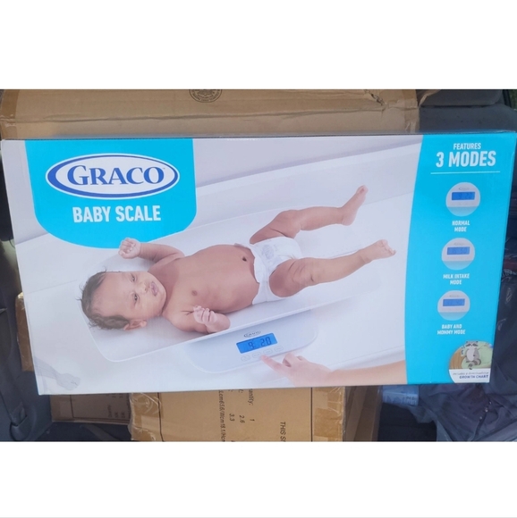 GRACO DIGITAL LCD SCALE Up To 220lbs W Removable Tray Baby, Child Or PET SCALE - Picture 4 of 6